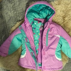 NWOT 2t winter jacket with detachable lining